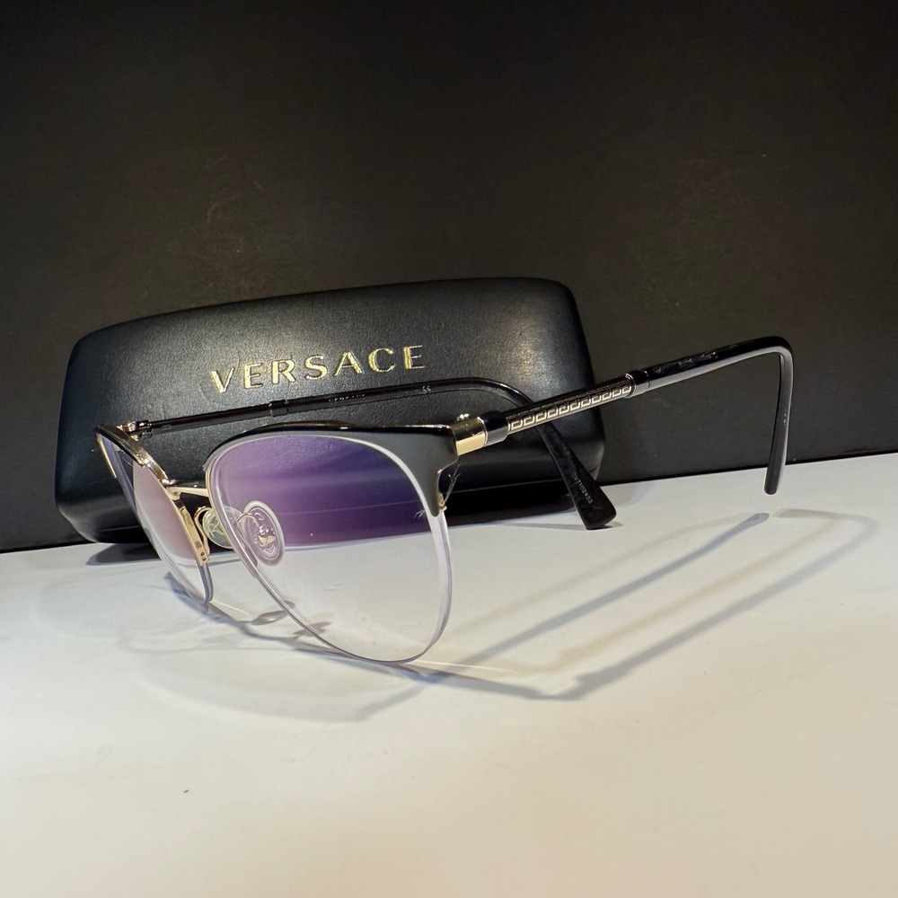 Versace Women's VE1247 1252 Black‎ Eyeglasses 52mm